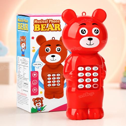 Image of Zest 4 Toyz Toy Phone for Kids Musical Mobile Phone Toy with Light & Sound Toys for Baby Pretend Play Mini Cell Phone Toy Birthday Gifts for Kids - Multicolor (Pack of 1)