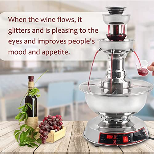 Elq Electric Red Wine And Champagne Fountain Machine, Commercial Beverage Warmer Dispenser For Weddings Hotel Birthday #TOP6