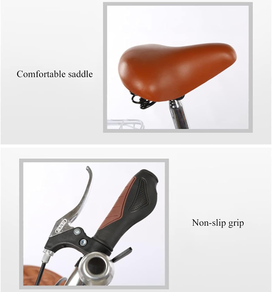 Adult Tricycle Trike Bike Bicycle 20inch Tricycle with Shopping Basket Three Wheel Bike for Recreation Shopping Men's Women's Bike Picnic Cycling Pedalling