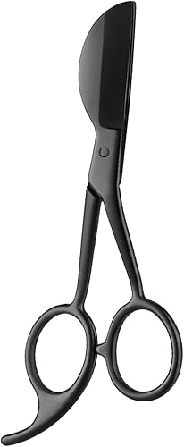 Tijeras de apliques Tijeras portátiles de acero inoxidable para tejer alfombras, costura y costura, color negro