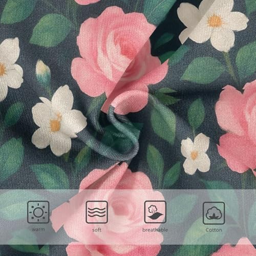 Joisal Toddler Underwear Floral 2t Cotton Panties Little Girl Pattern Briefs Undies Kids Cute Pink White Flowers Green3