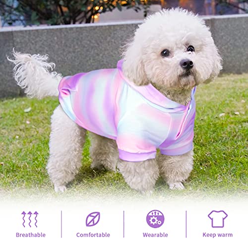 Tie Dye Dog Hoodie Soft and Breathable Dog Hoodie for Small Medium Dog Puppy Clothes Dog Sweater with Pocket Pet… - Image 5
