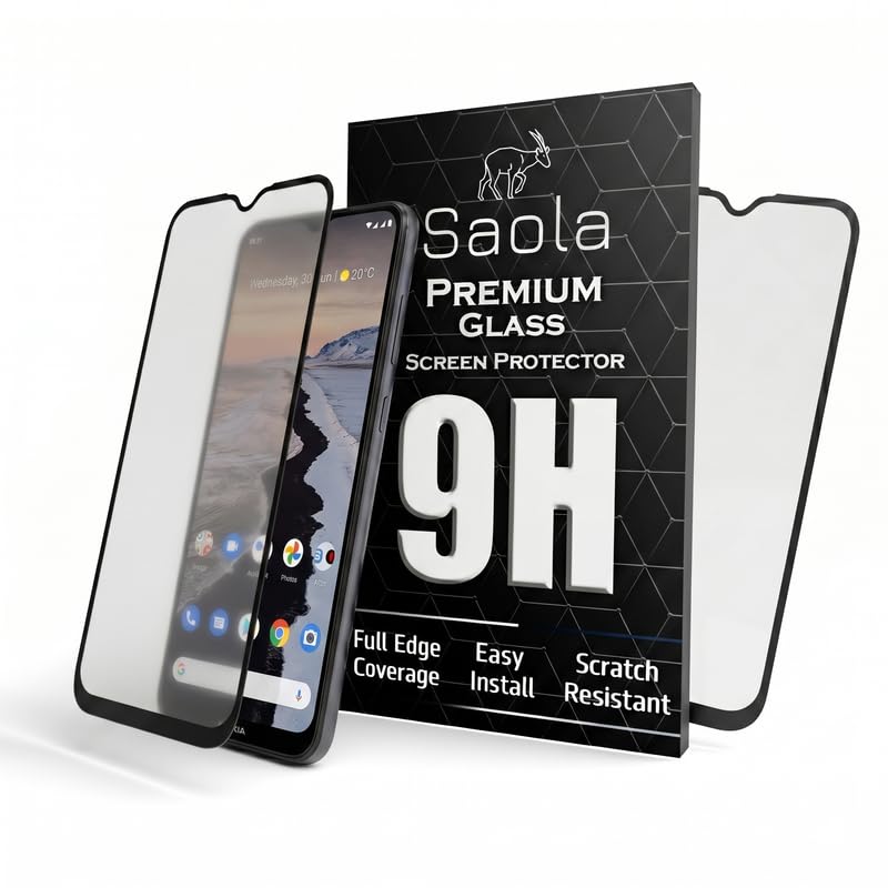 Image of Saola Anti-Glare Matte Screen Protector for Nokia G10 | Smooth Touch Finish, 9H Strength Glass, Full Coverage, Bubble-Free Installation Kit | Quick & Easy Application | Pack of 1