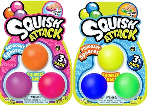 Jaru Toys Squish Attack Squoshy Spheres Sensory Toy