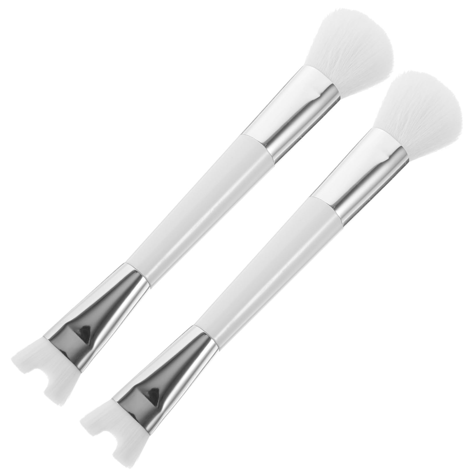 LIFKOME Nose Makeup Tool Dual Ended Blush Brush for Women Thick Facial Brushes Nose Contouring Shadow Highlight