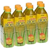 Iberia Aloe Vera Drink With Aloe Vera Pulp, Mango, 16.9 Fl Oz (Pack of 8)