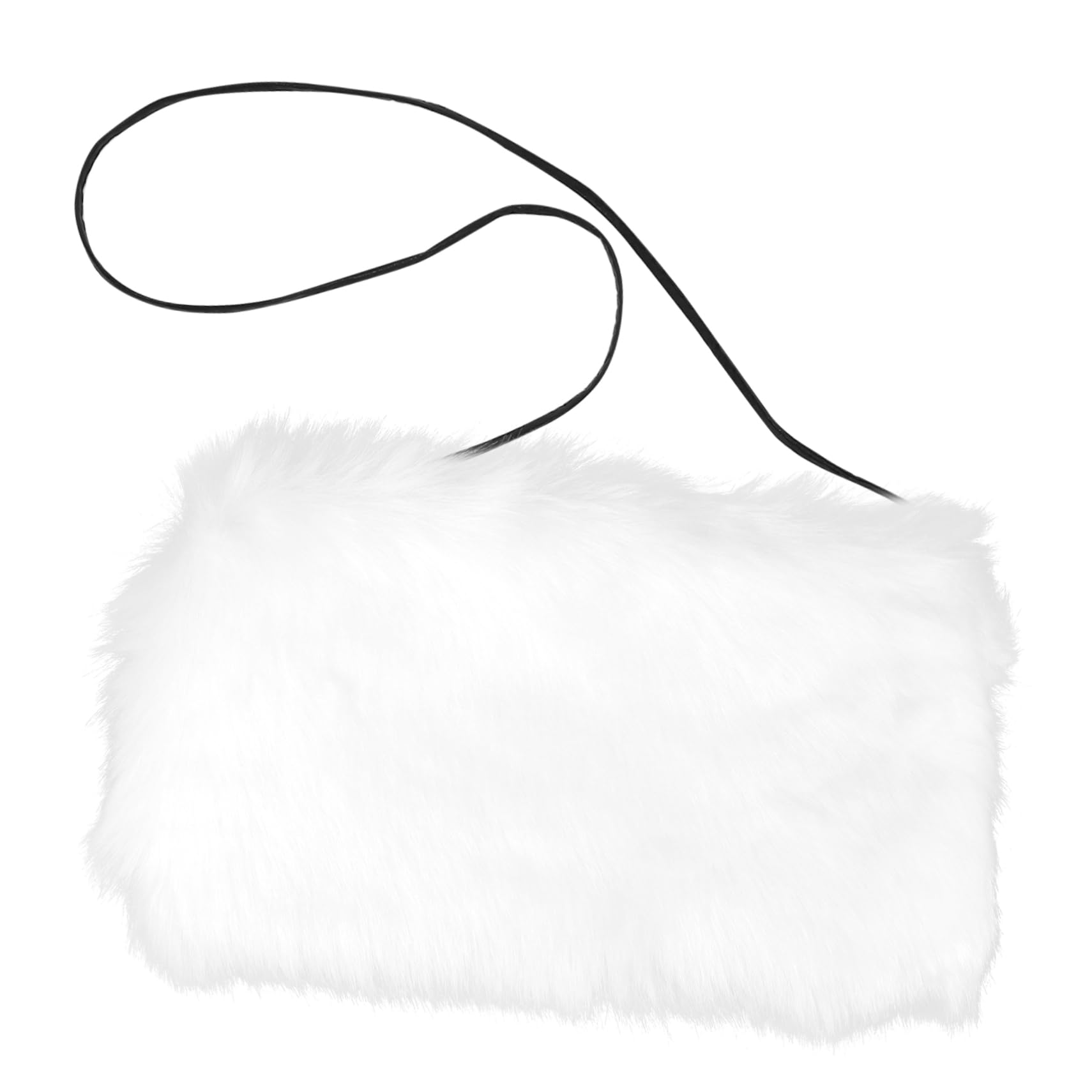BESPORTBLE Manguito Calentador de Manos de Imitación de Piel en Color Claro para Mujer, Suave y Cálido, Adecuado para Fiestas y Invierno
