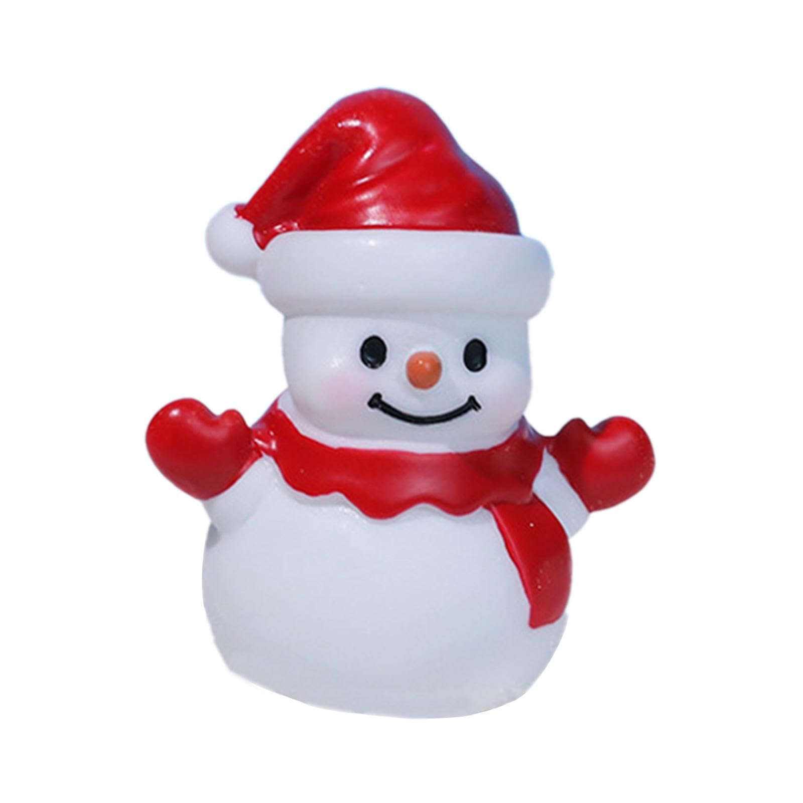 Amazon.co.jp: Shamiina ミニクリスマス雪だるまミニチュアフィギュア