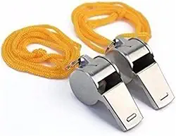 Kit com 2 Apitos de Árbitro Profissional – Ideal para Esportes, Treinamentos, Jogos e Competições