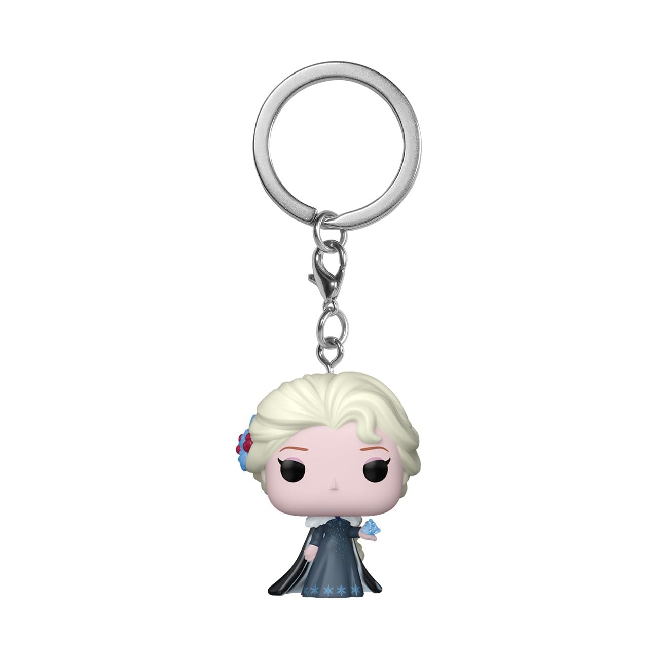 Funko Pop! Keychain: Princess Holiday, Elsa, Frozen Novelty Keyring, Collectable Mini Figure, Stocking Filler, Gift Idea