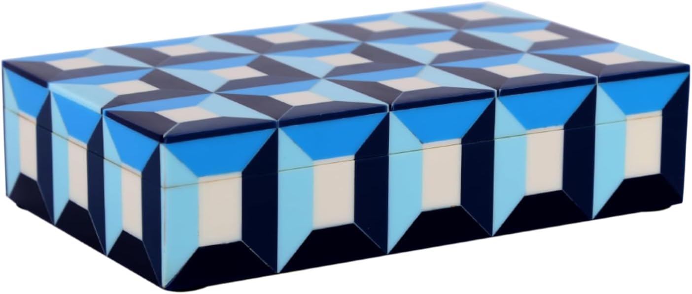 Handicrafts Home Handmade Patisserie Collection Decorative Jewelry Box Organizer – Keepsakes, Trinkets, and Home Decor – Antique Coffee Table Storage, Memory Box, Farmhouse Style Decor Modern, 8x5x2 PATISSERIE-MODERN 8X5X2