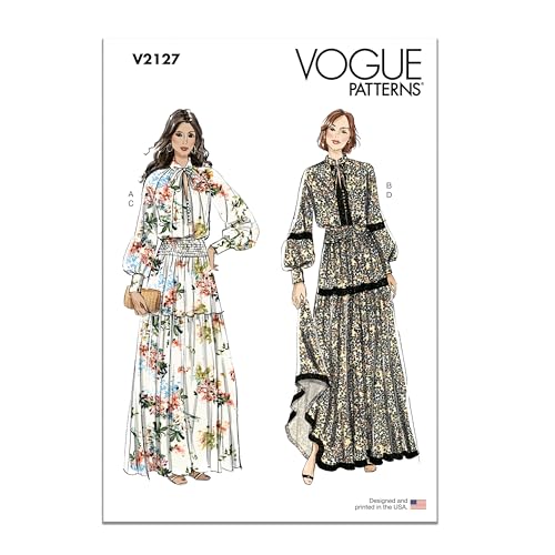 Vogue V2127H5 Misses' Two-Piece Dress Sewing Pattern Packet, Design Code V2127, Sizes 6-8-10-12-14