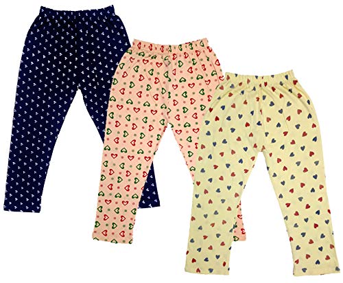 Image of indi weaves Girls Super Soft Cotton Solid Capri Pants Pack of 2