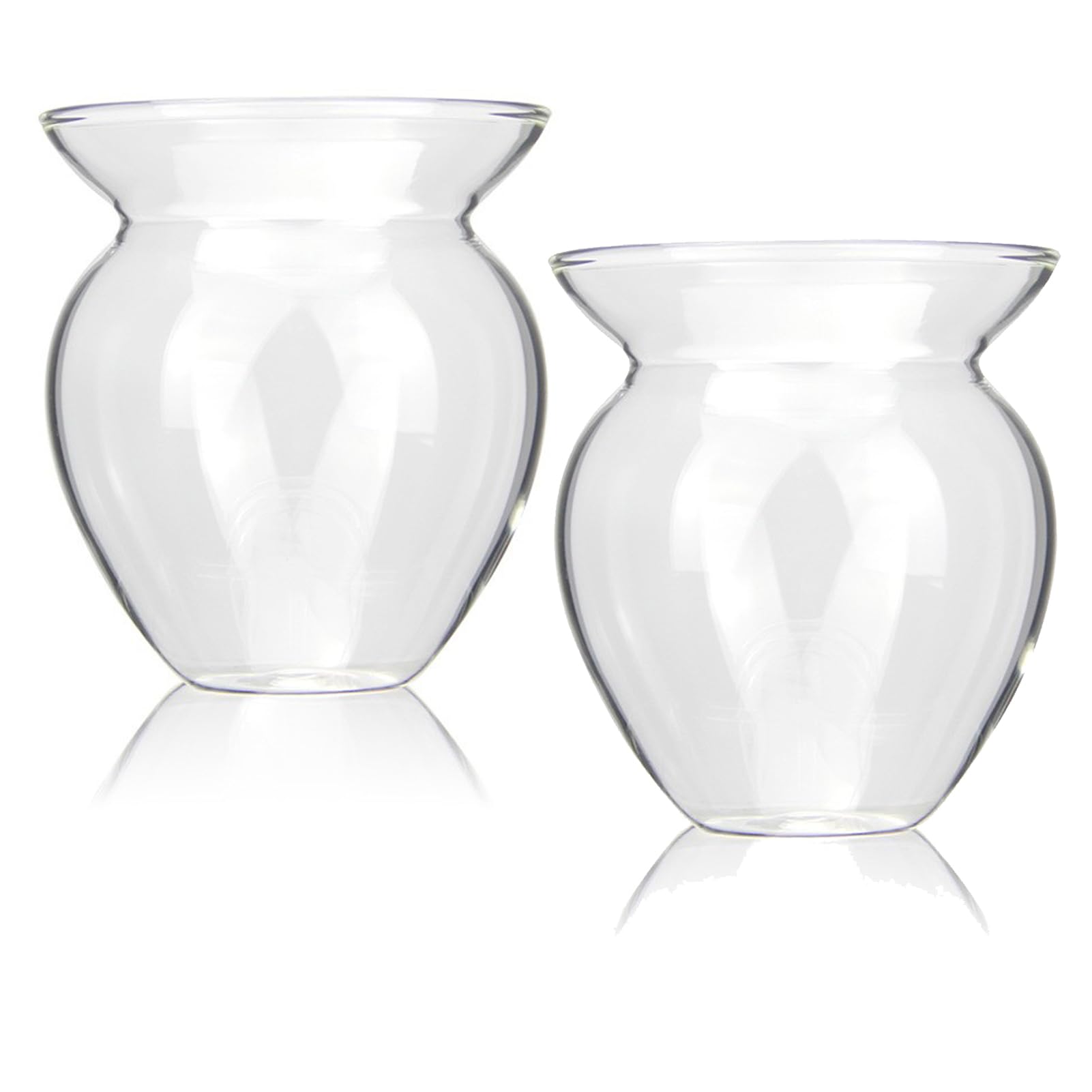 INIFLM 2pcs Chinese Ice Cream Cup, High Borosilicate Decorative Cup, Glass Dessert Bowls Set, Single Layer Vintage Ice Cream Sundae Cups, Cocktail Transparent Cup