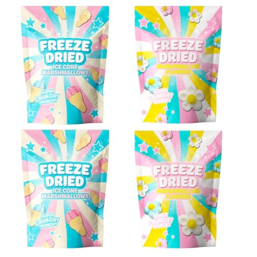 iChuches- Chuches Liofilizadas- Super Crunchy Munchy (4x40gr, Surtidas)