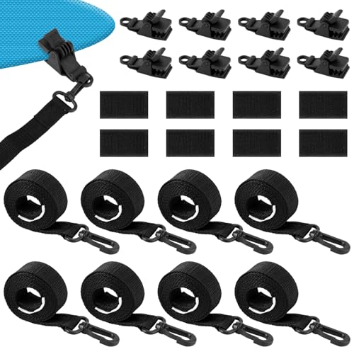 Kit de 24 piezas para sujetar cubierta solar de piscina miniatura 1