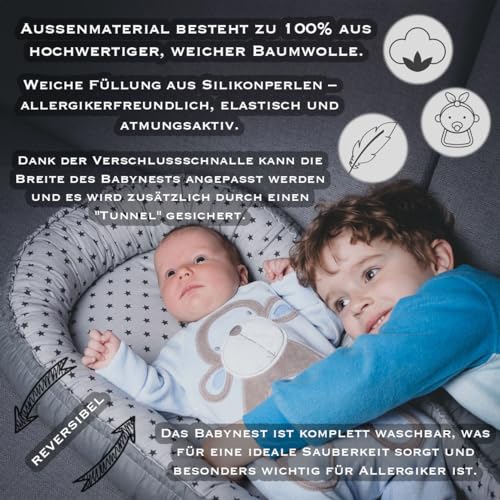 Nid bébé 2 faces en coton éponge cocon douillet PaLulli