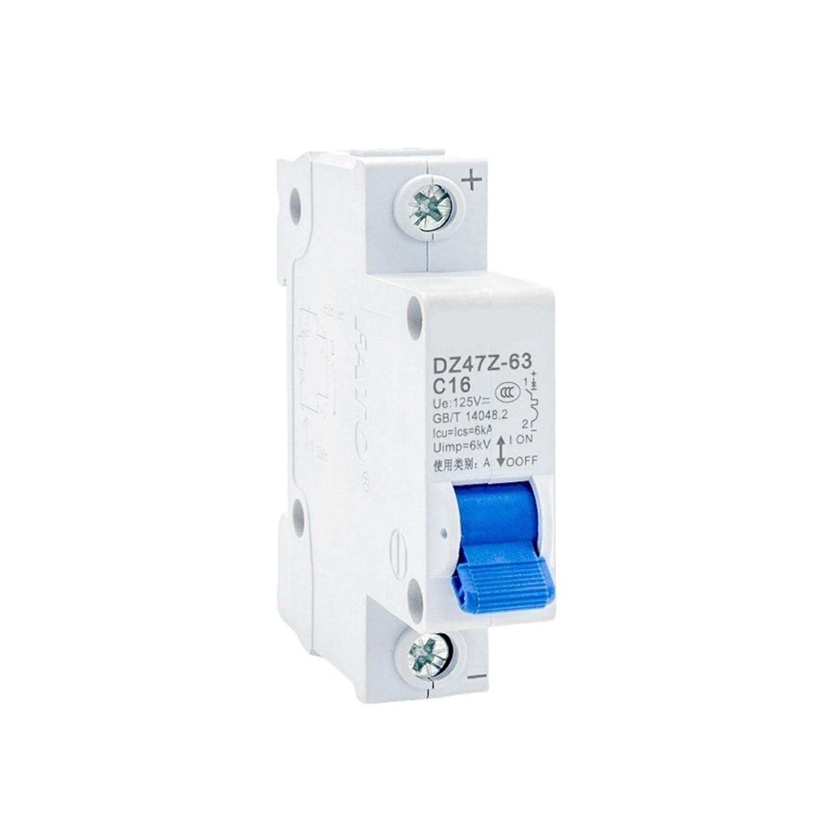Mini disjoncteur 125V 750V NISZA 25A avec fusible sur rail pour onduleur photovoltaïque