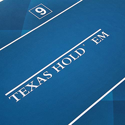 GAMELAND 78 x 39 Inch Portable Rubber Foam Poker Table Top Layout Poker Mat