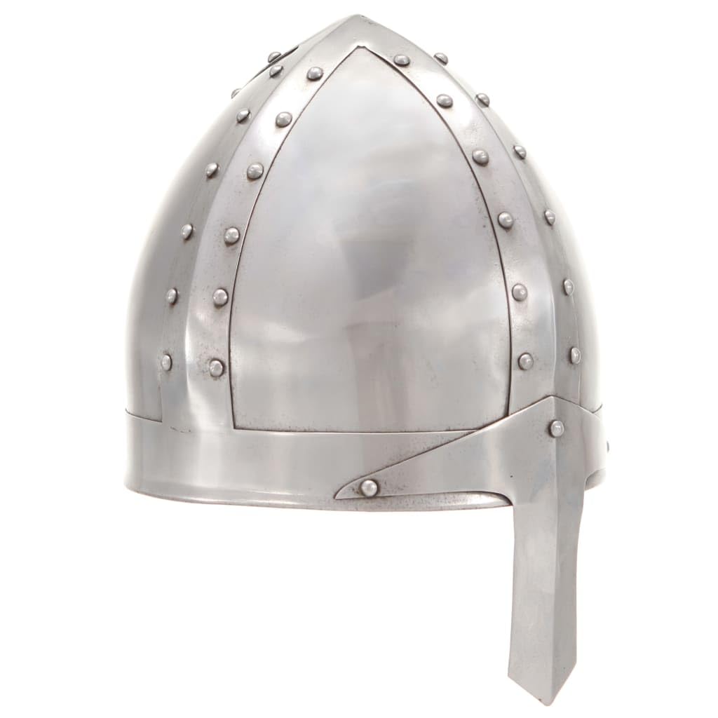 Genérico Réplica de Casco de Caballero Medieval Antiguo Larp Acero plata-286216