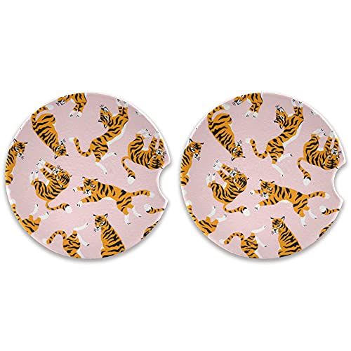 2 Pack Posavasos de Cerámica Absorbentes para Vehículos