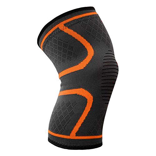 DAMIGRAM Ginocchiera Supporto, Ginocchiera Compressione e Sostegno Manicotto, Design Antiscivolo, Artrite e Recupero Lesioni per sport, corsa,jogging (Medium)