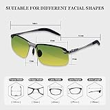 B BLOOMOAK Day Night Driving Glasses- Anti-Glare Night Vision Glasses Men Polarized Sunglasses for Fishing Driving Filter Dazzling Glare from Headlights - Image 9