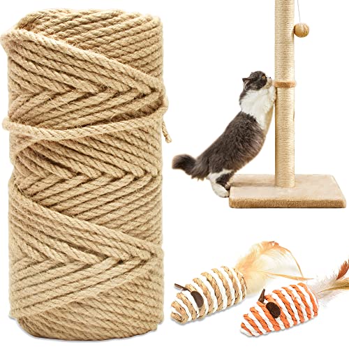 Sisalseil 5/16 Zoll, 300 Fuß – Naturbelassen, Für Kratzbäume, DIY, Marine & Dekoration