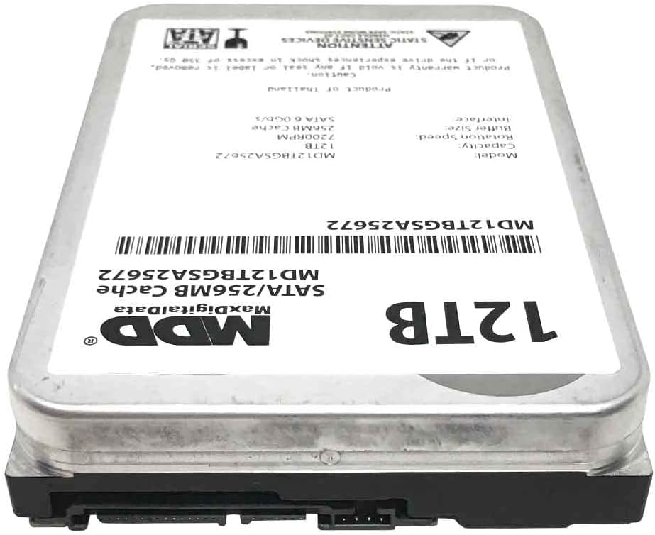 MDD 12TB 7200RPM SATA 6Gb/s 256MB Cache 3.5inch Internal Desktop Hard Drive, MD12TBGSA25672