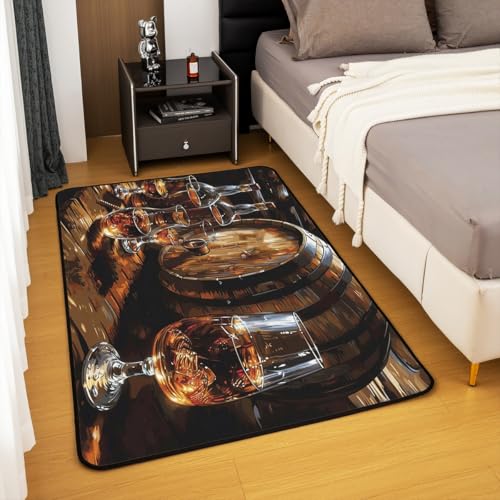 Tapete Manfei Whisky Kids 100x150 cm Marrón Negro miniatura 4