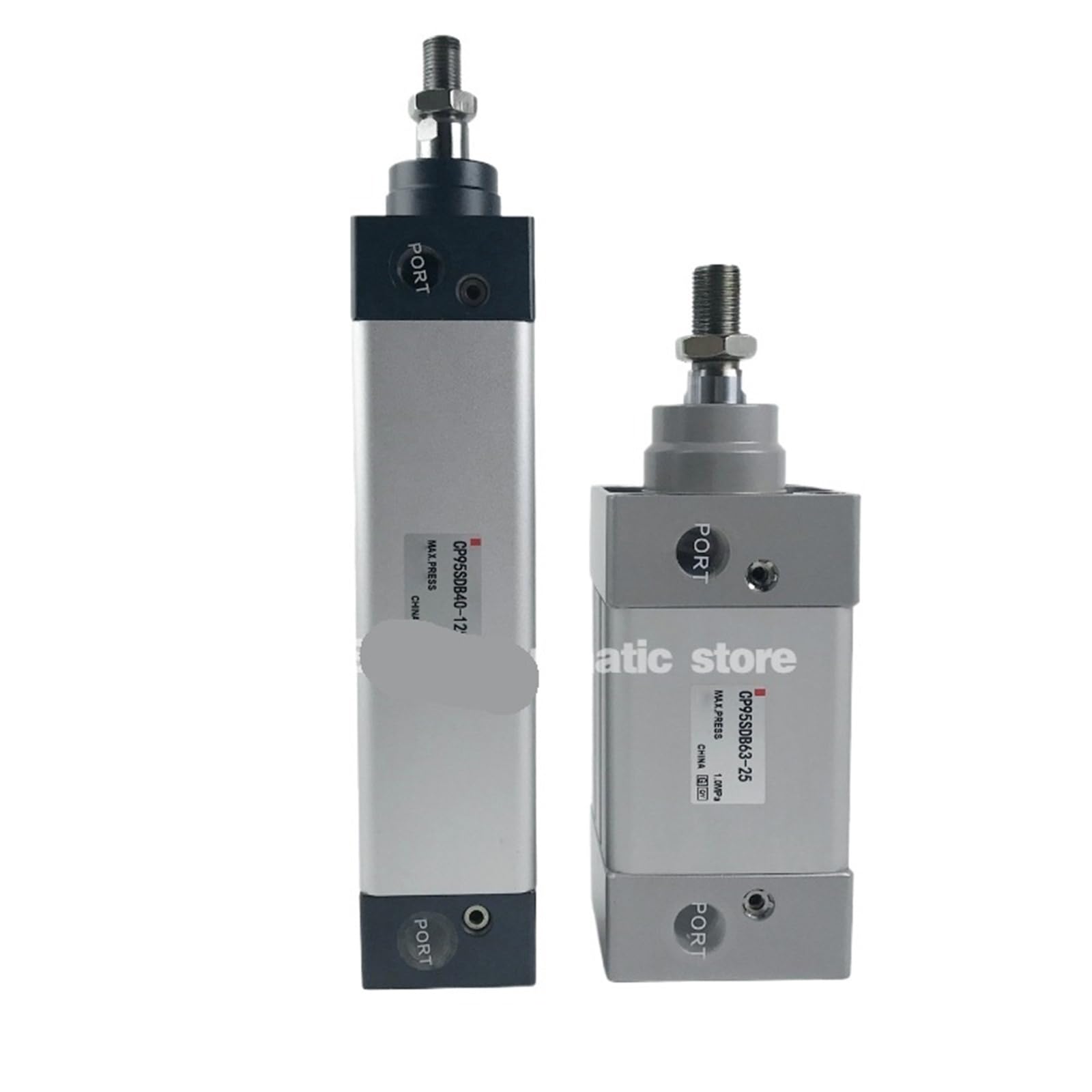 Cylinder air CP95SDB40-125 haute précision en aluminium anodisé