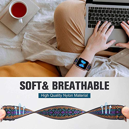 Giaogor Bracelet Compatible with Garmin Forerunner 55, Adjustable Fabric Bracelets - Image 3