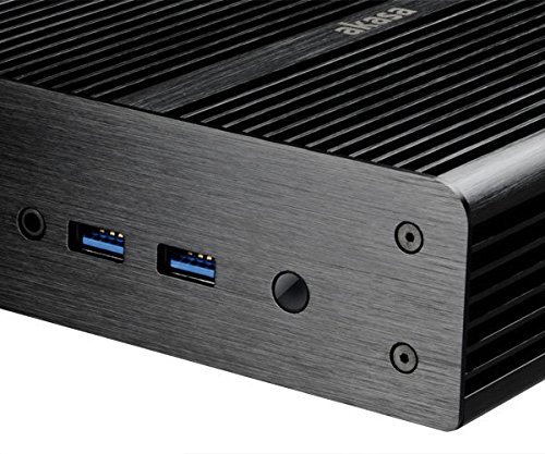 Gabinete para PC Akasa Newton H Negro – Aluminio, Forma Ultra Pequeña (uCFF), 150 mm x 170 mm miniatura 3
