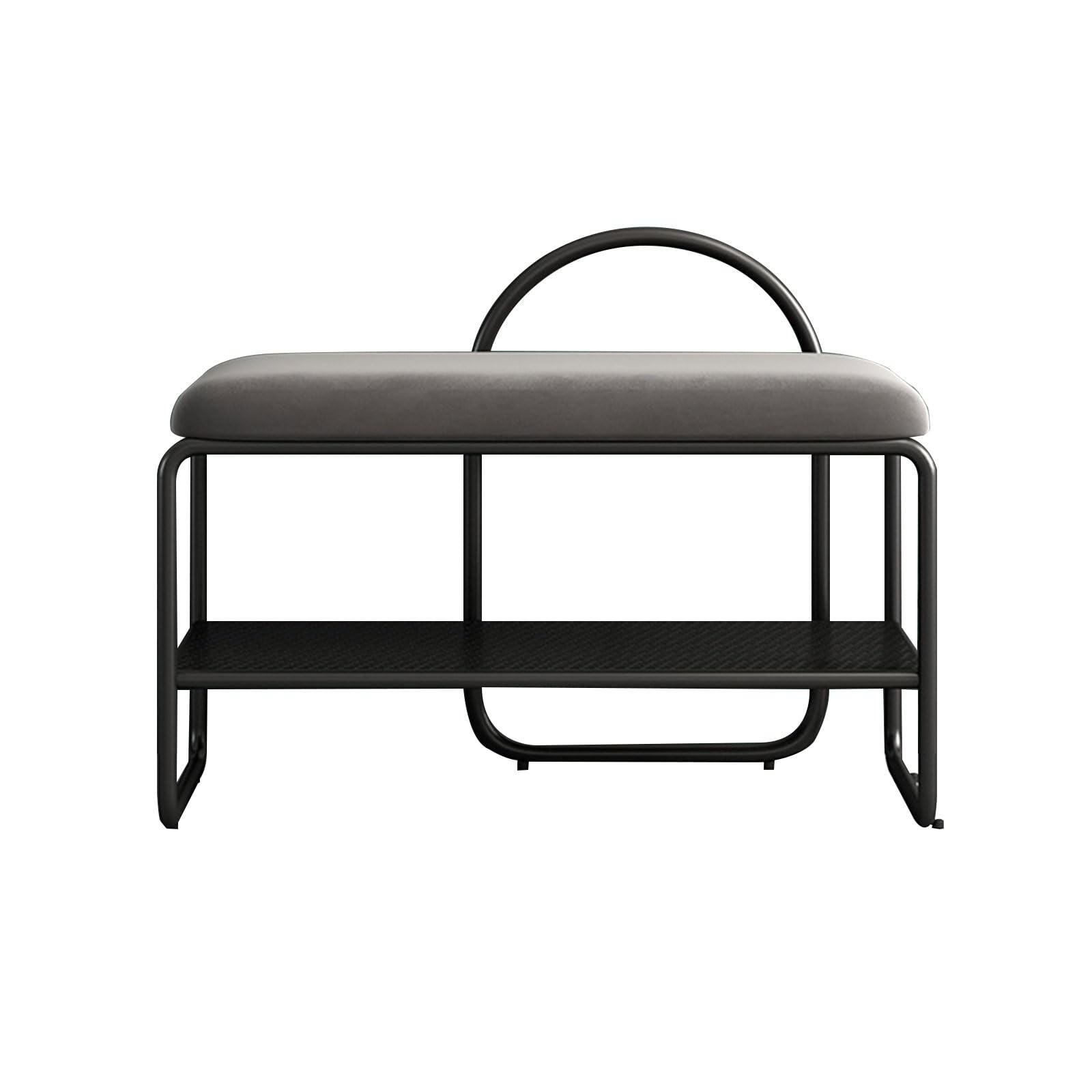 Meuble à chaussures à coussin doux stable et banc d'entrée scandinave