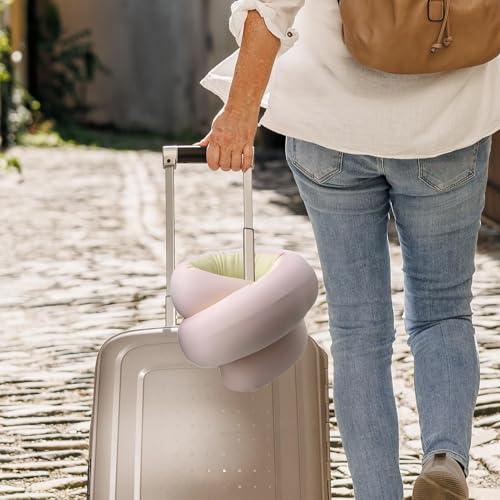 Coussin de voyage ergonomique et respirant pour un maintien des cervicales à 360°