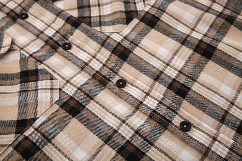 Alex Vando Mens Button Down Shirts Regular Fit Long Sleeve Casual Plaid Flannel Shirt