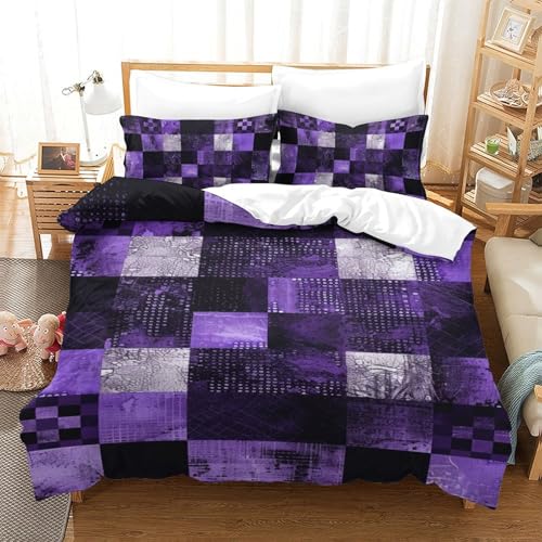 Set de housse de couette 140x200cm premium avec impression 3D stripes