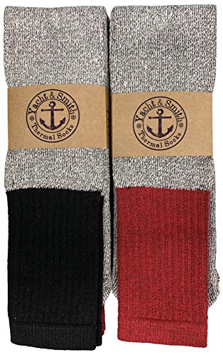 Yacht & Smith Men Women & Kids Thermal Socks, Bulk Pack Thick Warm Winter Boot Extreme Weather Socks, by SOCKS'NBULK2
