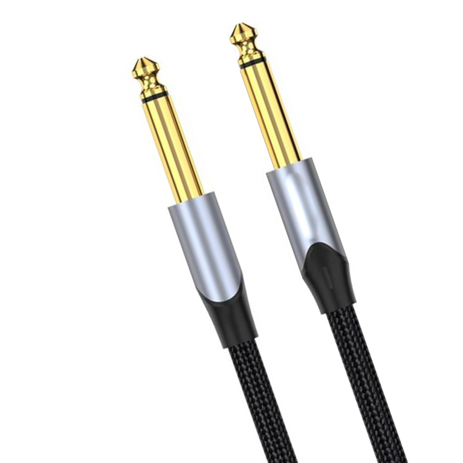 Cable De Audio De Guitarra Conector de cable de estéreo para guitarra auxiliar de 6,5 mm a 6,5 ​​mm para altavoces mezcladores de guitarra (Color : 2, Size : 10m)
