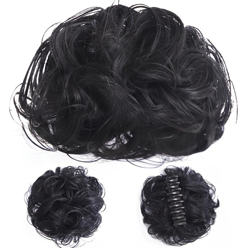 Image of 24 inch Heat Resistant Clip In Synthetic Straight Hair Extensions - Synthetic Hair Extension /Ponytail Long Braided Ponytail With Elastic Hair Ties Synthetic Hair Extensions (Style 10)