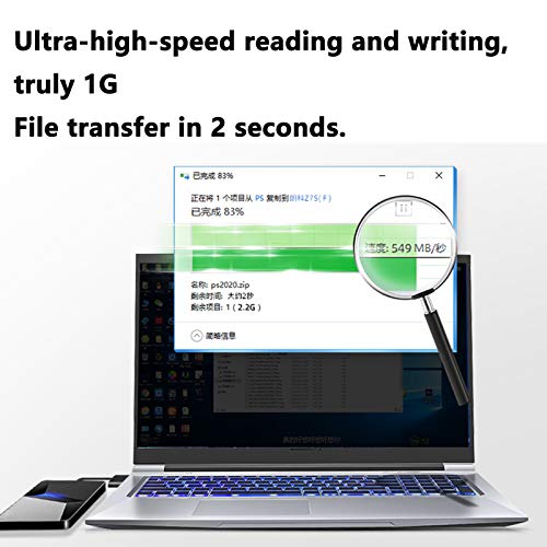 QIAO Externe Festplatte Tragbare 128G,256G,500G,1T-2.5 Zoll USB 3.2 Backups SSD Tragbare Für TV,PC,Mac,Wii U, Laptop… – Bild 5