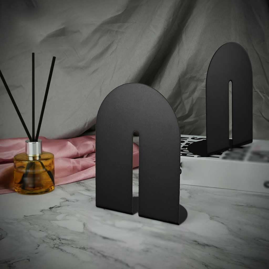 Amazon.co.jp: ブックエンド 金属製ブックエンド、頑丈なブックエンド