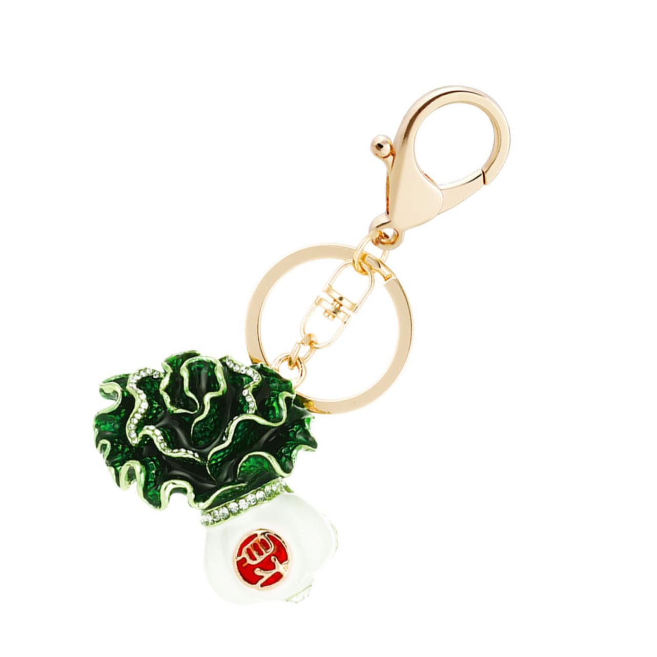llavero de repollo titular de la llave del coche Llavero bolso colgante vegetales s del coche vegetal Colgante de llave decorativa aleación