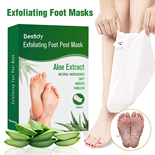 Foot Peel Mask 4 Pack,Exfoliating Foot Mask Booties Natural Baby Foot Care Treatment Peeling Off Calluses and Dead Skin Cells Removes & Repairs Rough Heels For Men & Women - Thumbnail 6