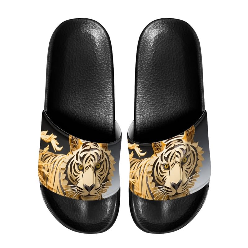 Semioury Lemon Home Slippers Non-Slip Quick Drying Women Balloon Forest Open Toe Shower Bathroom Slippers EVA Rubber Slipper