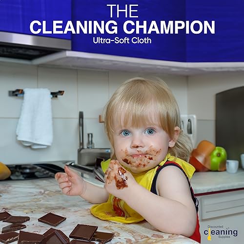 Image of DCS Microfibre Cleaning Cloth, Assorted, Pack of 12, Large Size: 40x40cm. Super Soft Premium Streak Free Washable Cloth Duster for Kitchen, Bathrooms, Surfaces, Mirrors, Car, Motorbike