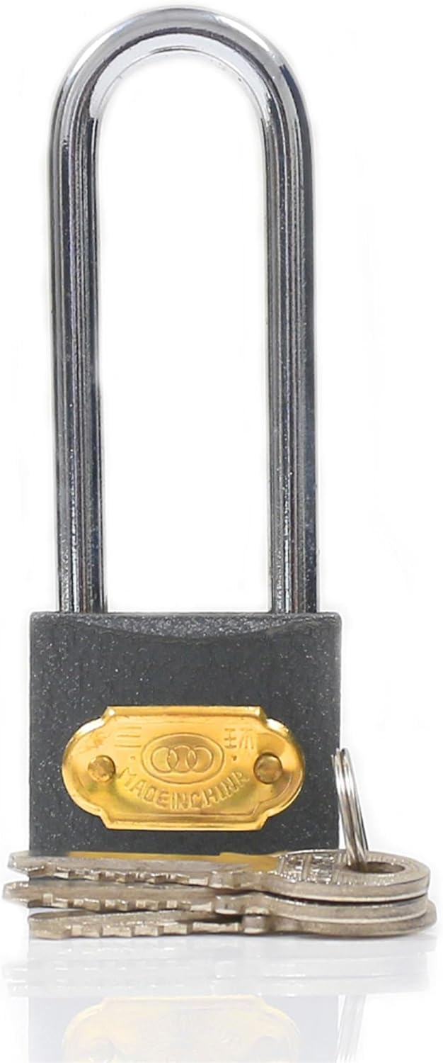 Fort Fasteners Tri-Circle Padlock Iron Long Shackle 38mm Pack of 1