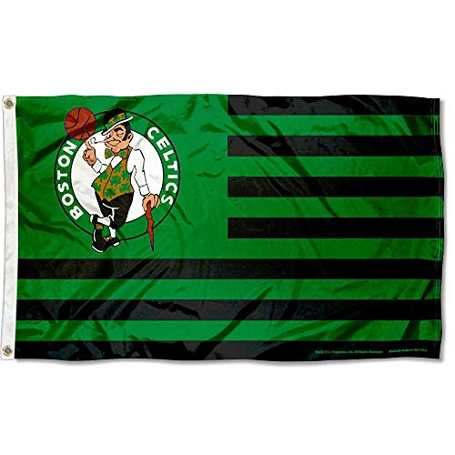 Boston Celtics Americana Stripes Nation 3x5 Flag