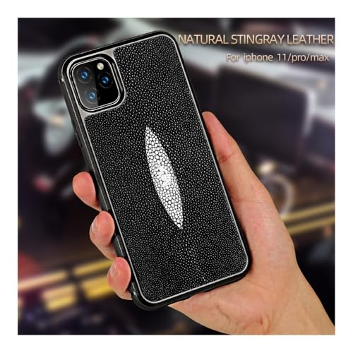 Coque iPhone 16 Pro Max cuir de raie protection contre chocs