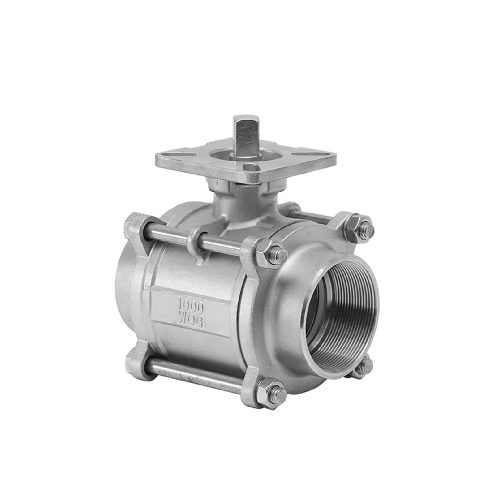 Robinet à boisseau sphérique 3 pièces filetage femelle 1/2 pouce pour tuyau inox